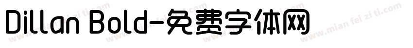 Dillan Bold字体转换
